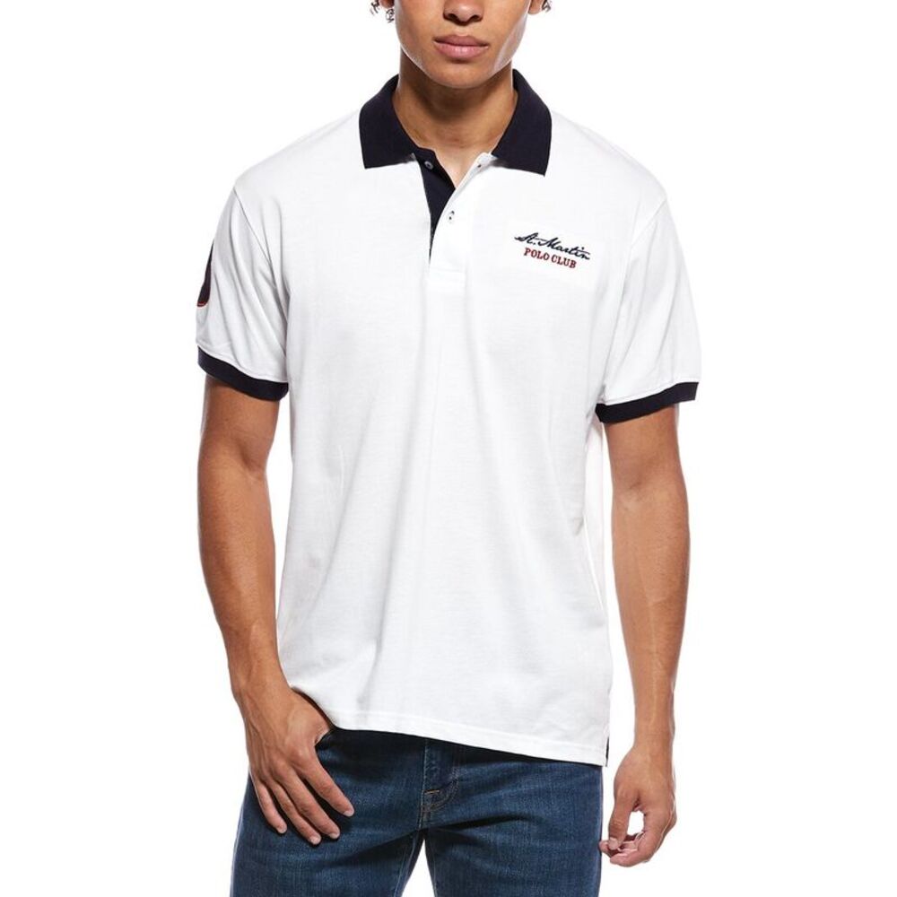 Polo Club St. Martin Mens  Polo Shirt, White